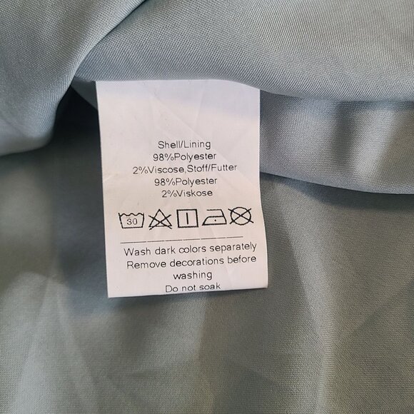 Hanna Nikole Green Ruffle Tiered Maxi Dress Plus 20W Party Modest Dance NEW - Picture 7 of 11